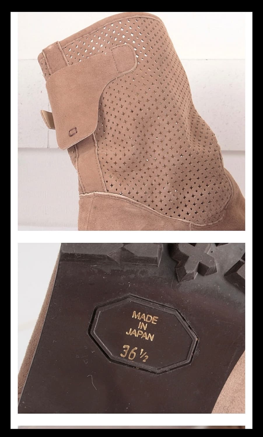 OTA 슈 갤러리 스웨이드 펀칭 부츠 상품이미지3