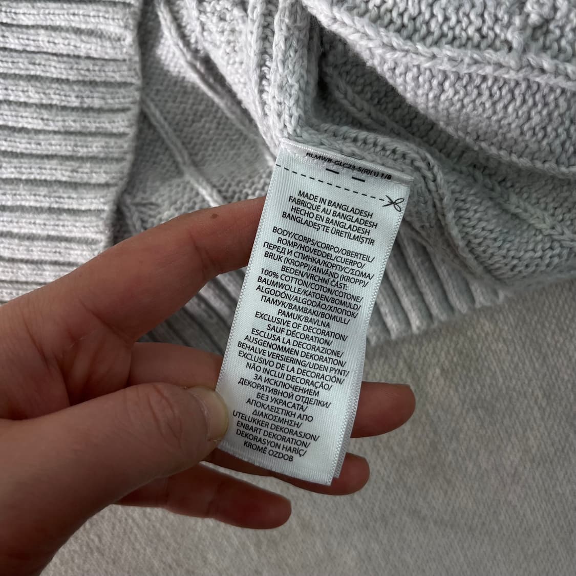 100 폴로랄프로렌 신형라벨 꽈배기 니트 상품이미지7