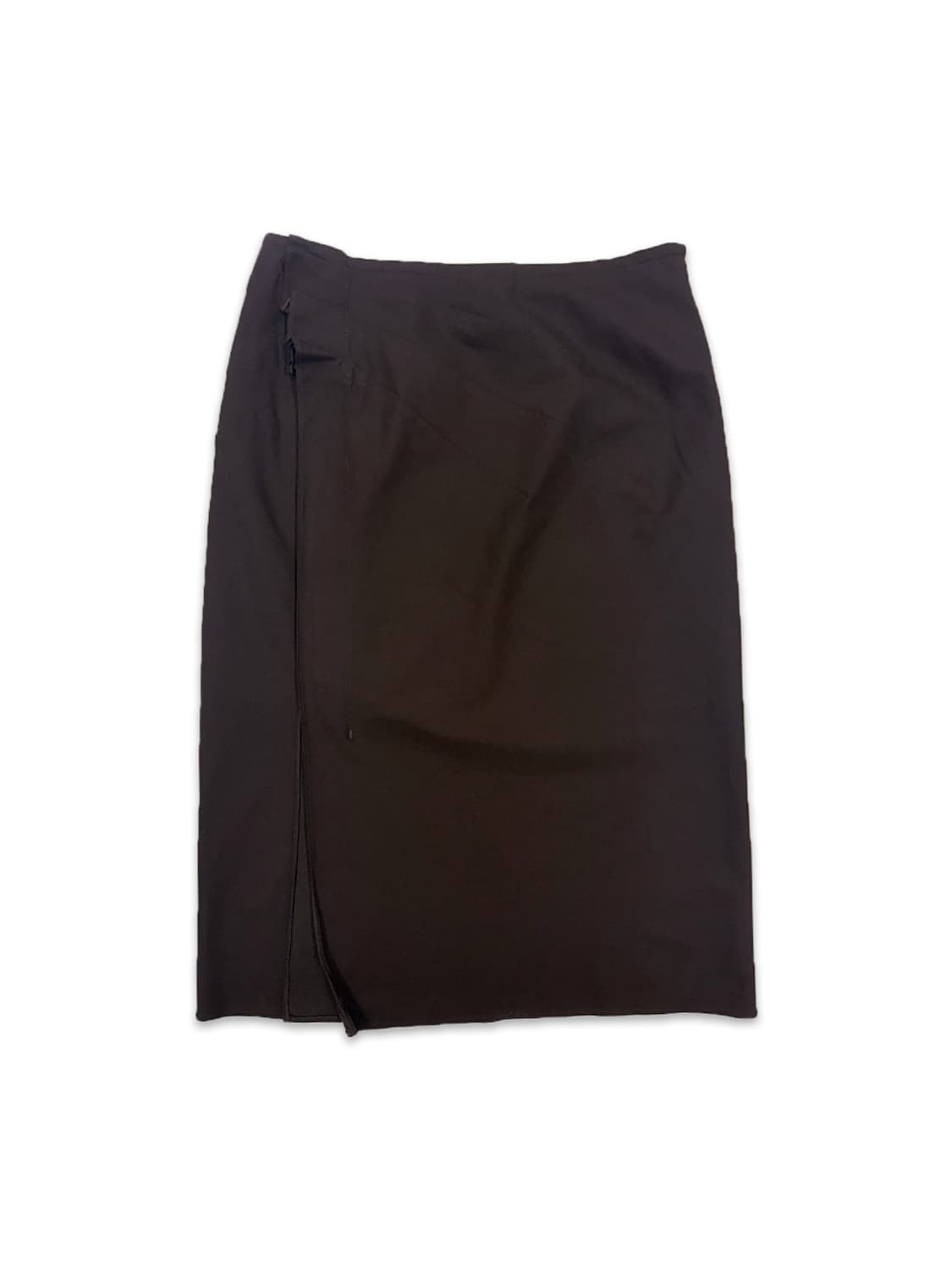 빈티지 다크 브라운 미디 스커트 상품이미지1
