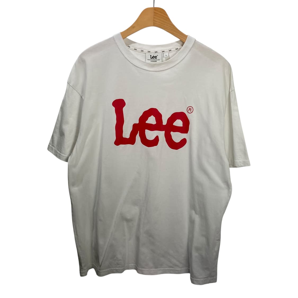 Lee 빅로고 화이트 반팔 상품이미지2