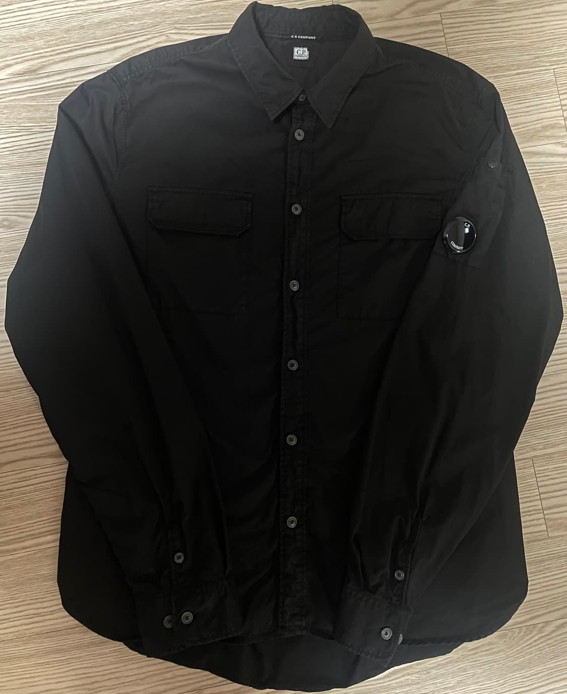 CP 컴퍼니 렌즈와펜포켓셔츠 xxl 블랙 상품이미지1