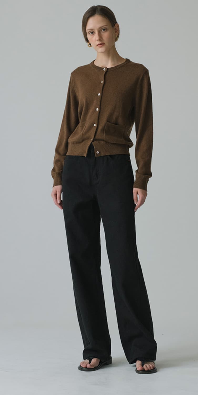 시야쥬SIYAZU 아르코 커브드데님 블랙/S사이즈 새상품  상품이미지1