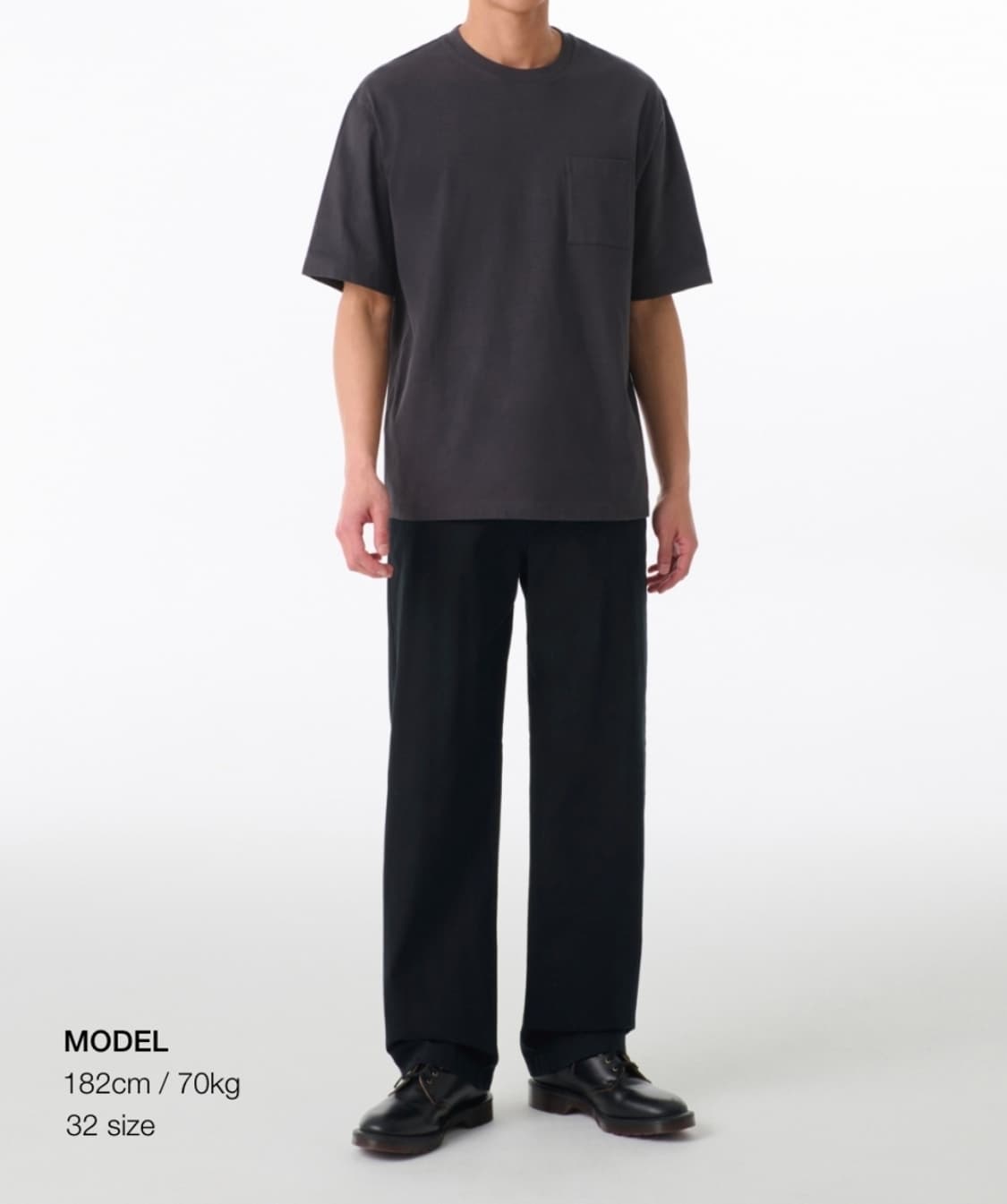 새제품) 무탠다드 레귤러 핏 히든 밴딩 치노 팬츠 블랙 상품이미지2