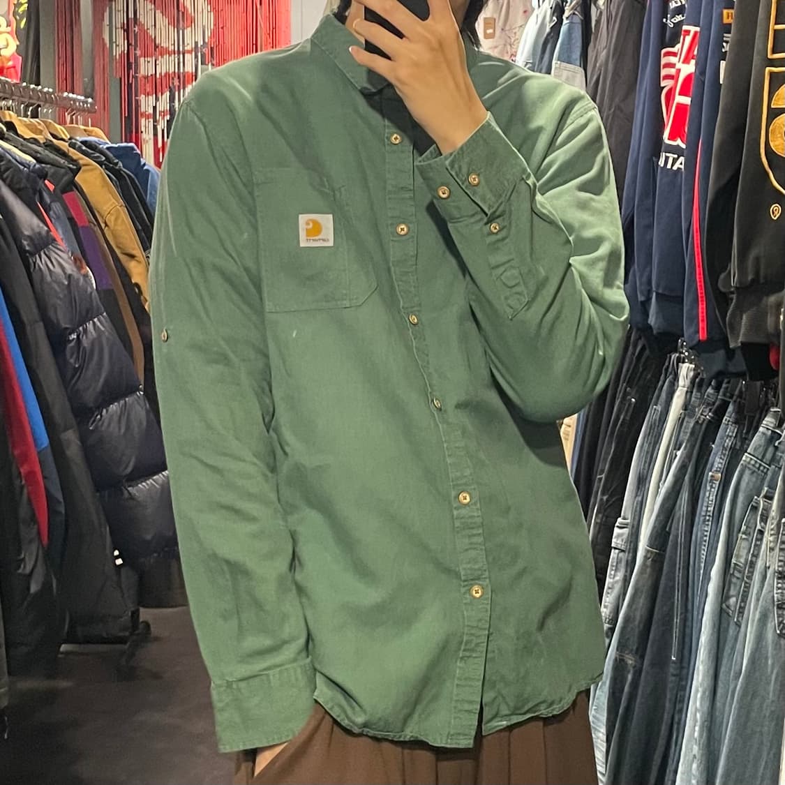 [IM] carhartt 칼하트 녹차 긴팔셔츠 상품이미지5