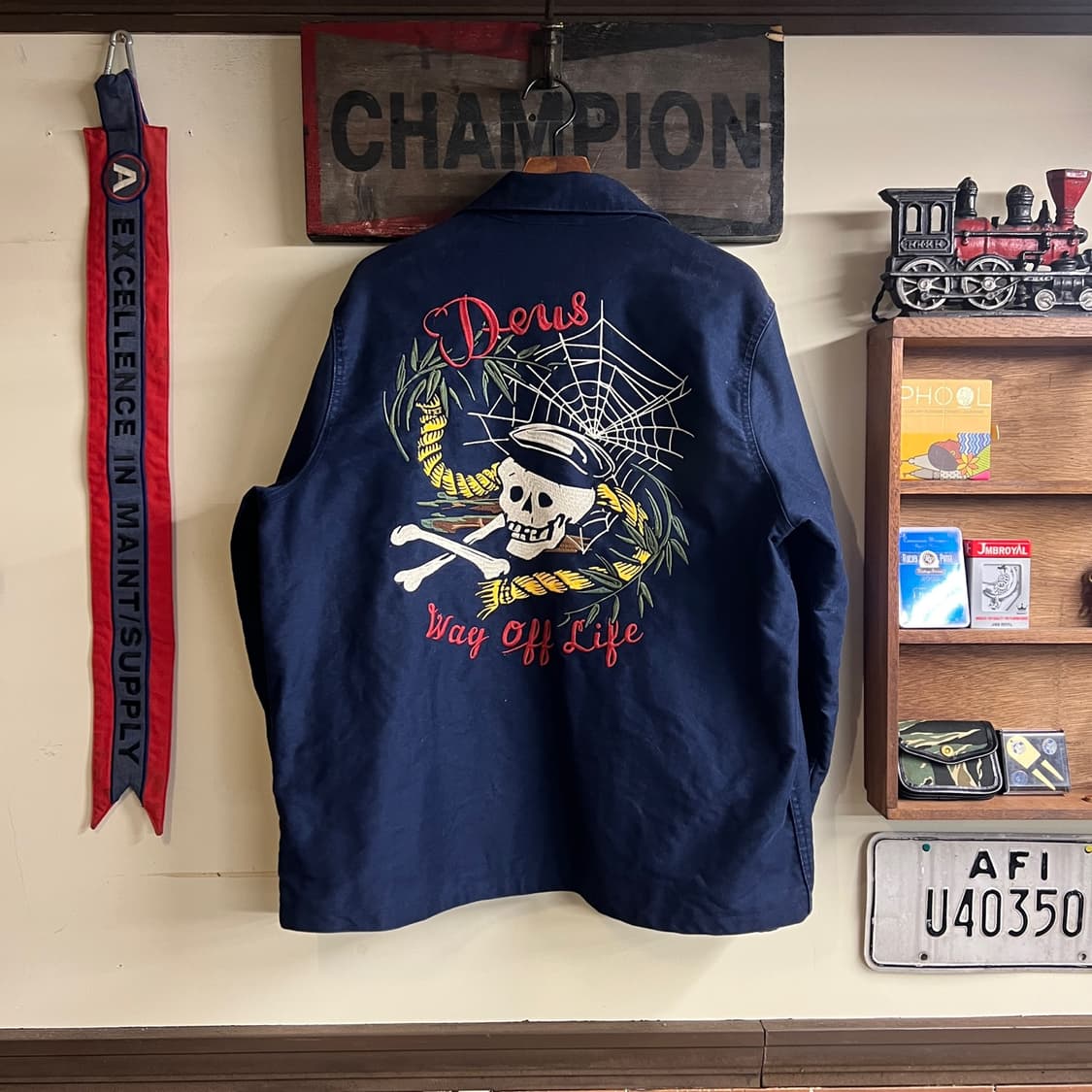 DEUS EX MACHINA Souvenir Jacket Navy 상품이미지6