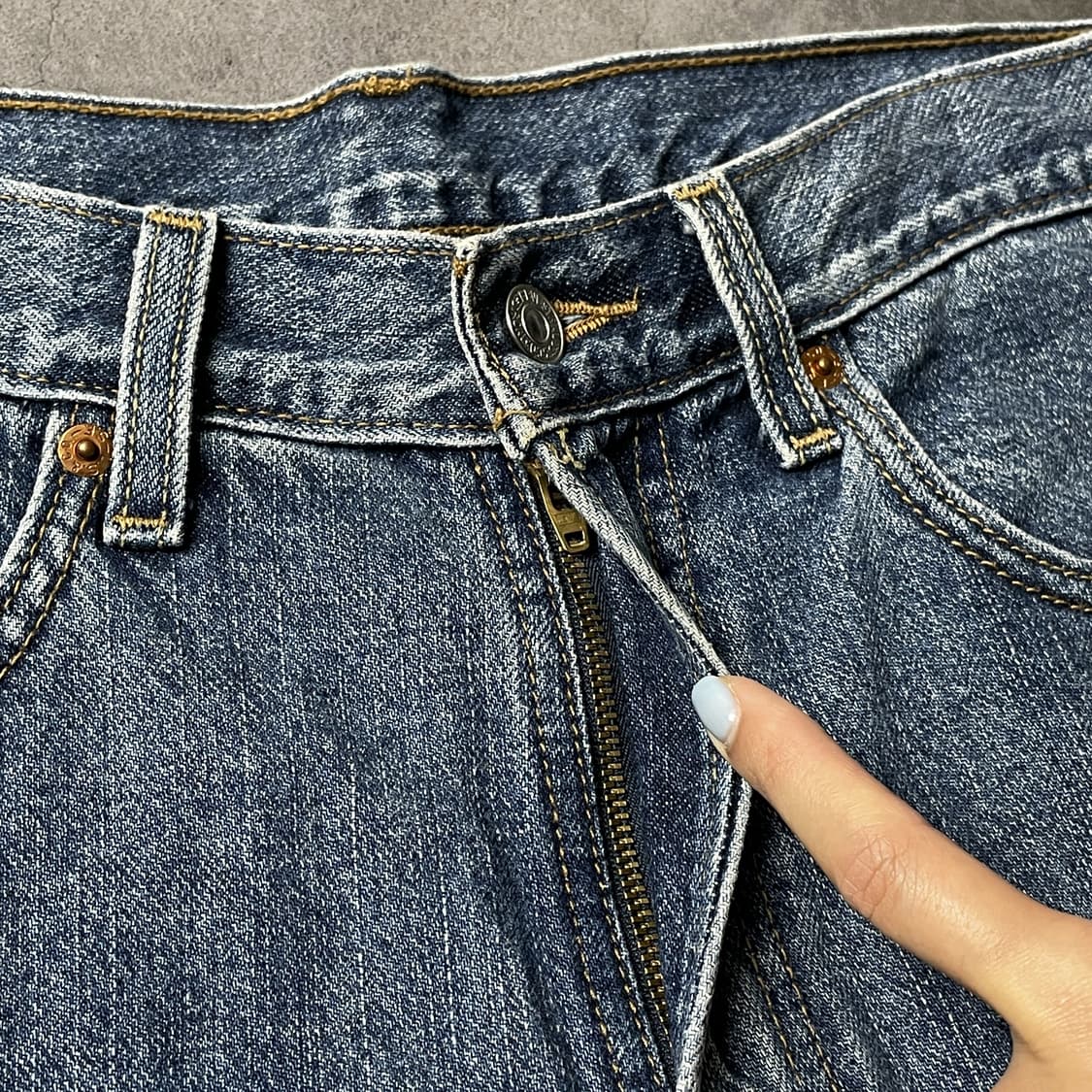 LEVI'S 00s 리바이스550 중청 데님 하프팬츠 A01171 상품이미지3