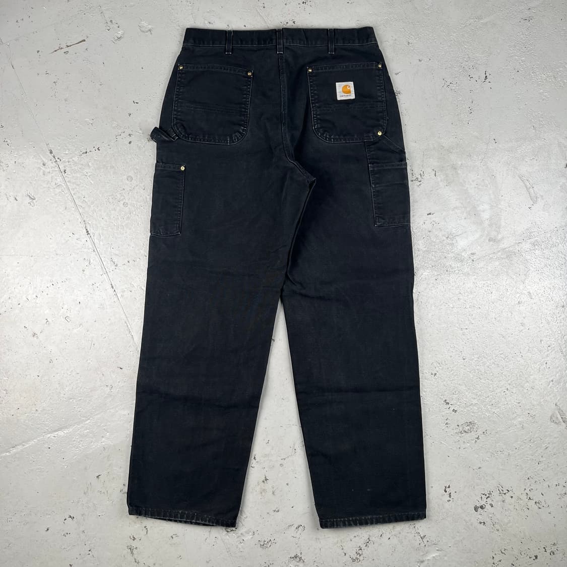 빈티지 칼하트 블랙 더블니 워크 팬츠 B01BLK 상품이미지3