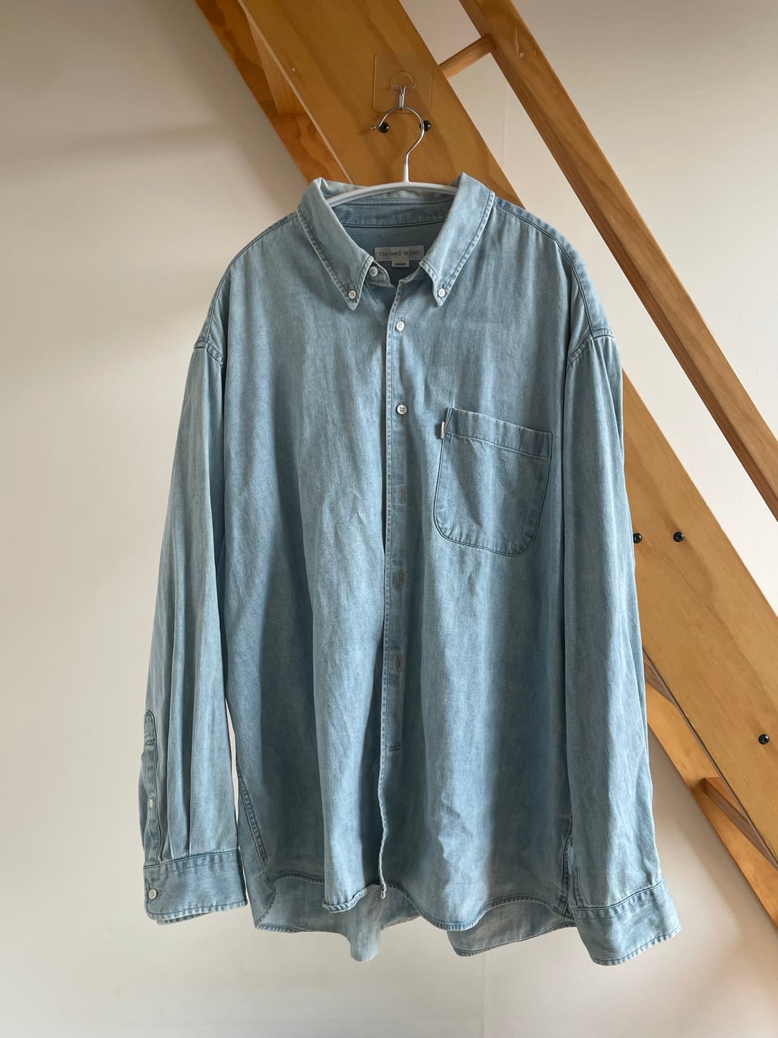 Thomas more 연청 데님 셔츠 medium 상품이미지2