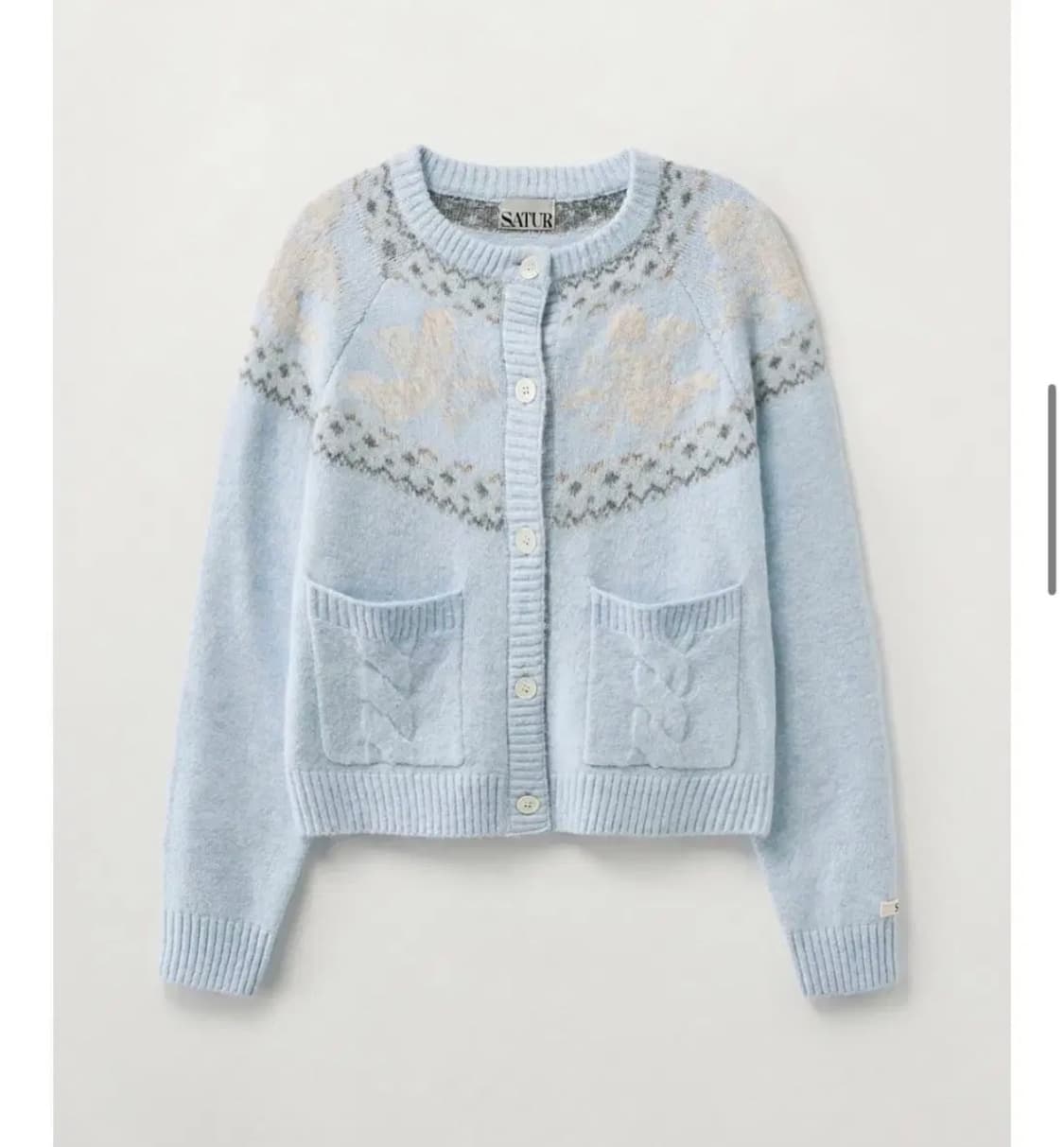 세터 엔젤 홀리데이 가디건 스카이블루 상품이미지1