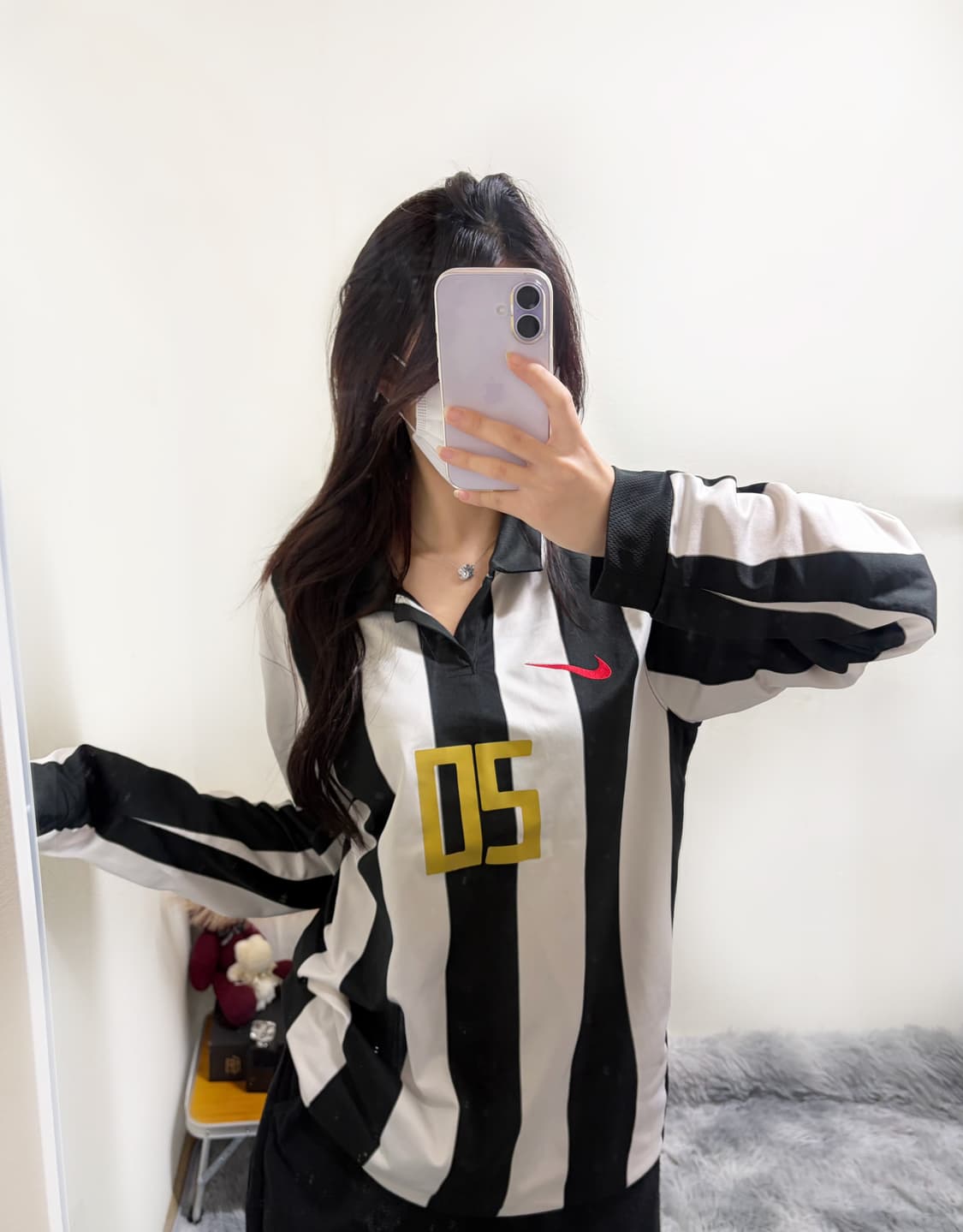 나이키 유벤투스 황선홍(20)마킹 레트로 스트라이프 하프넥 져지(M) 상품이미지1