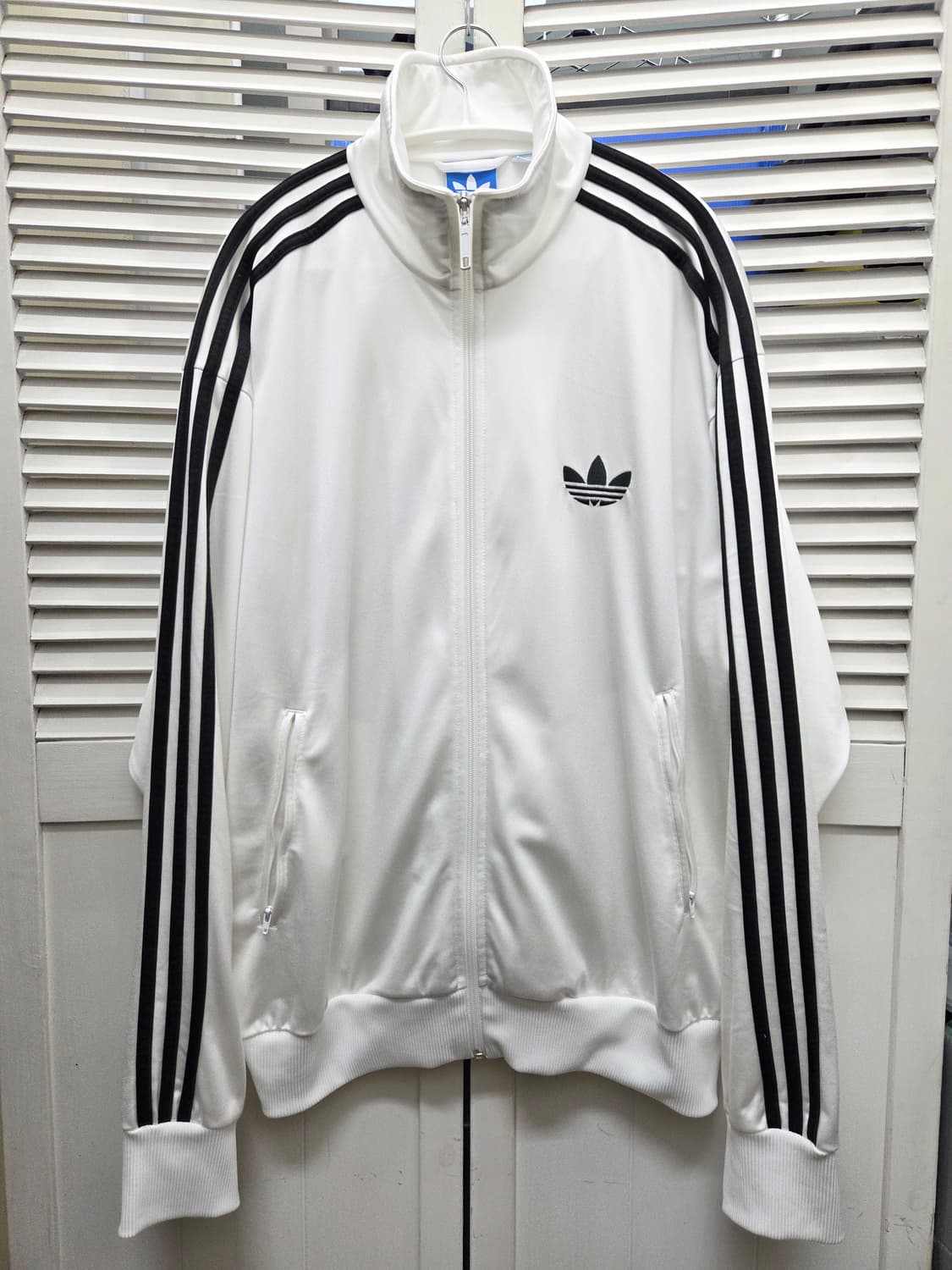 아디다스 구형 파이어버드 흰검 트랙탑 져지 상품이미지1