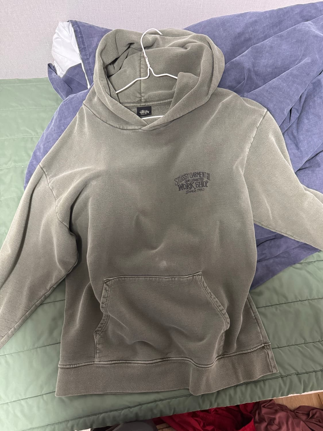 스투시 아워레가시 워크샵 서프맨 다크후드 후드 L 상품이미지4