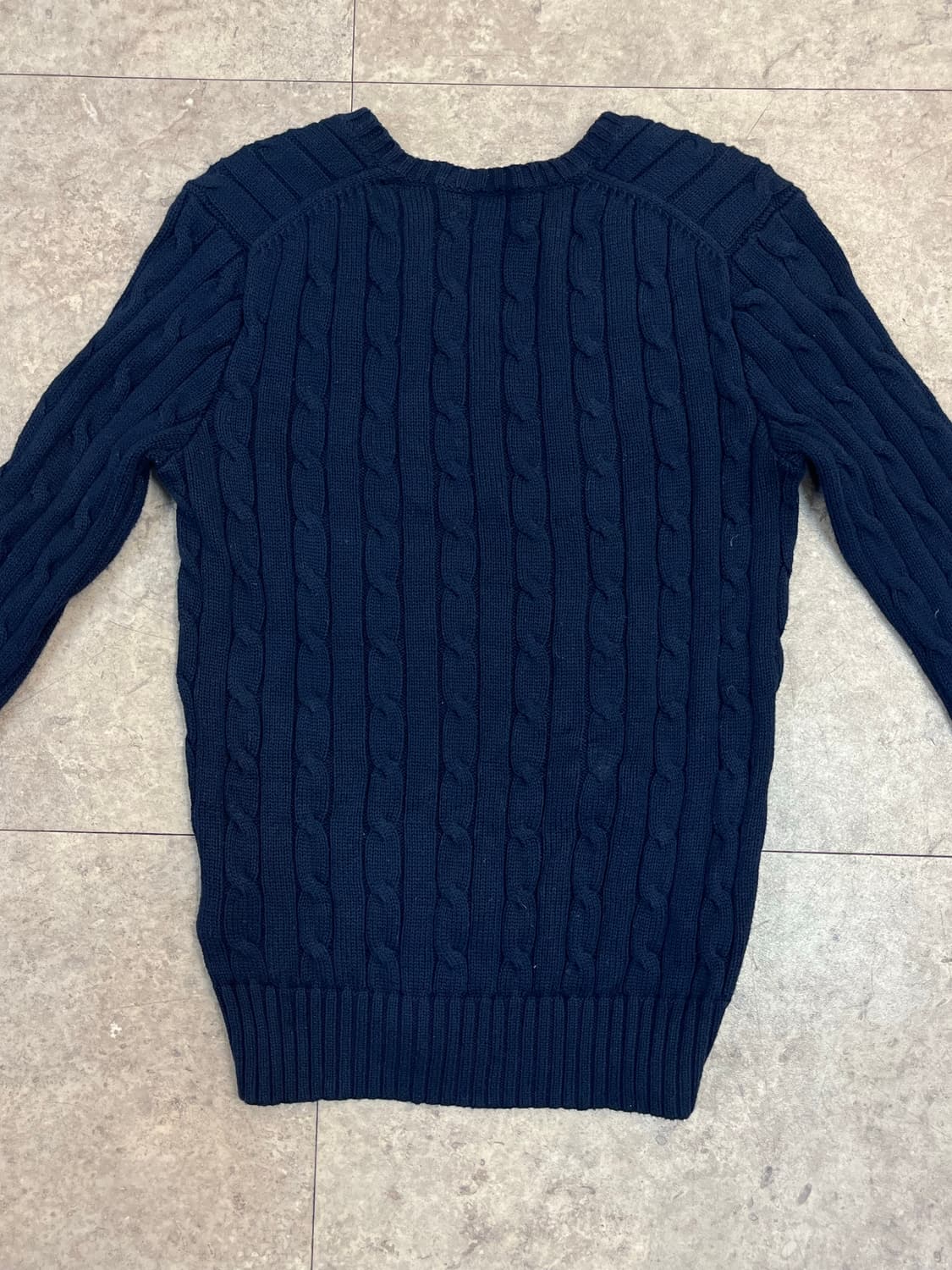 폴로 랄프로렌 꽈배기 브이넥 니트 네이비 XS #csz3667 상품이미지7