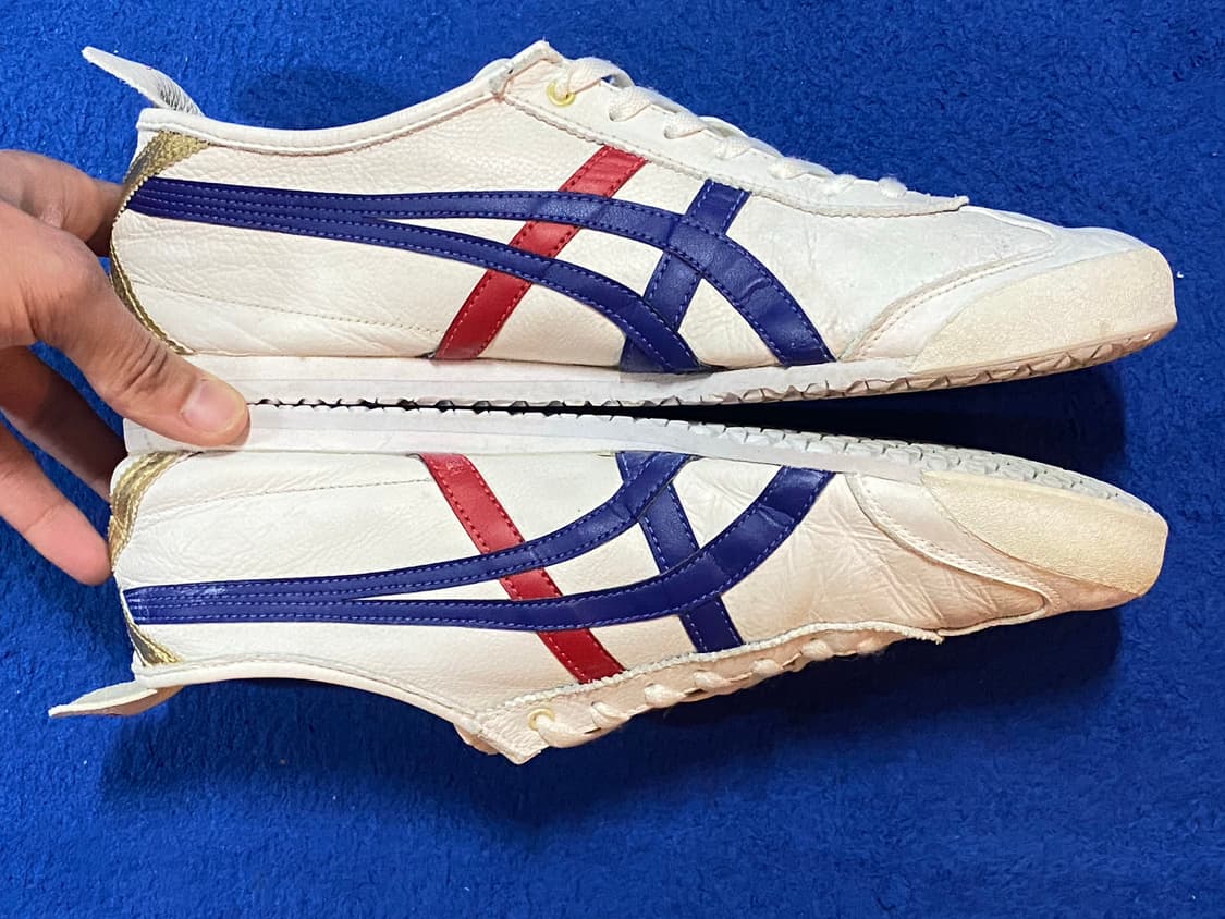 오니츠카 타이거 멕시코 66 화이트 다크블루 285mm 상품이미지4