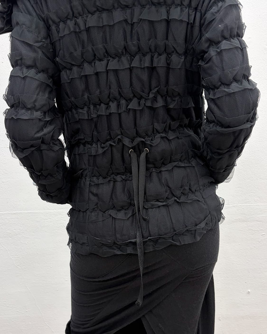 빈티지 레이스 트리밍 하이넥 자켓 상품이미지7