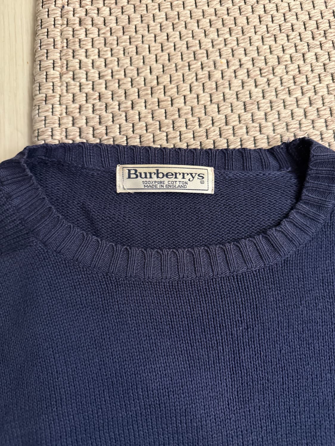 90s 버버리 월계관 로고니트 상품이미지3