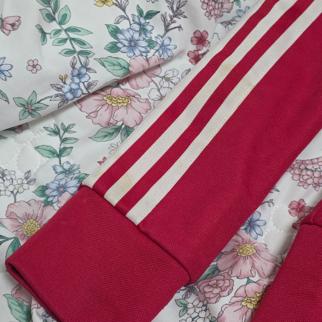 아디다스 유로파 딥핑크 져지 파이어버드 삼선트랙탑 상품이미지4