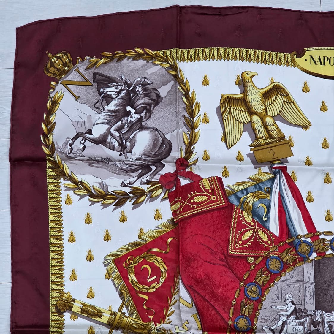 에르메스 까레90 나폴레옹 버건디 상품이미지3