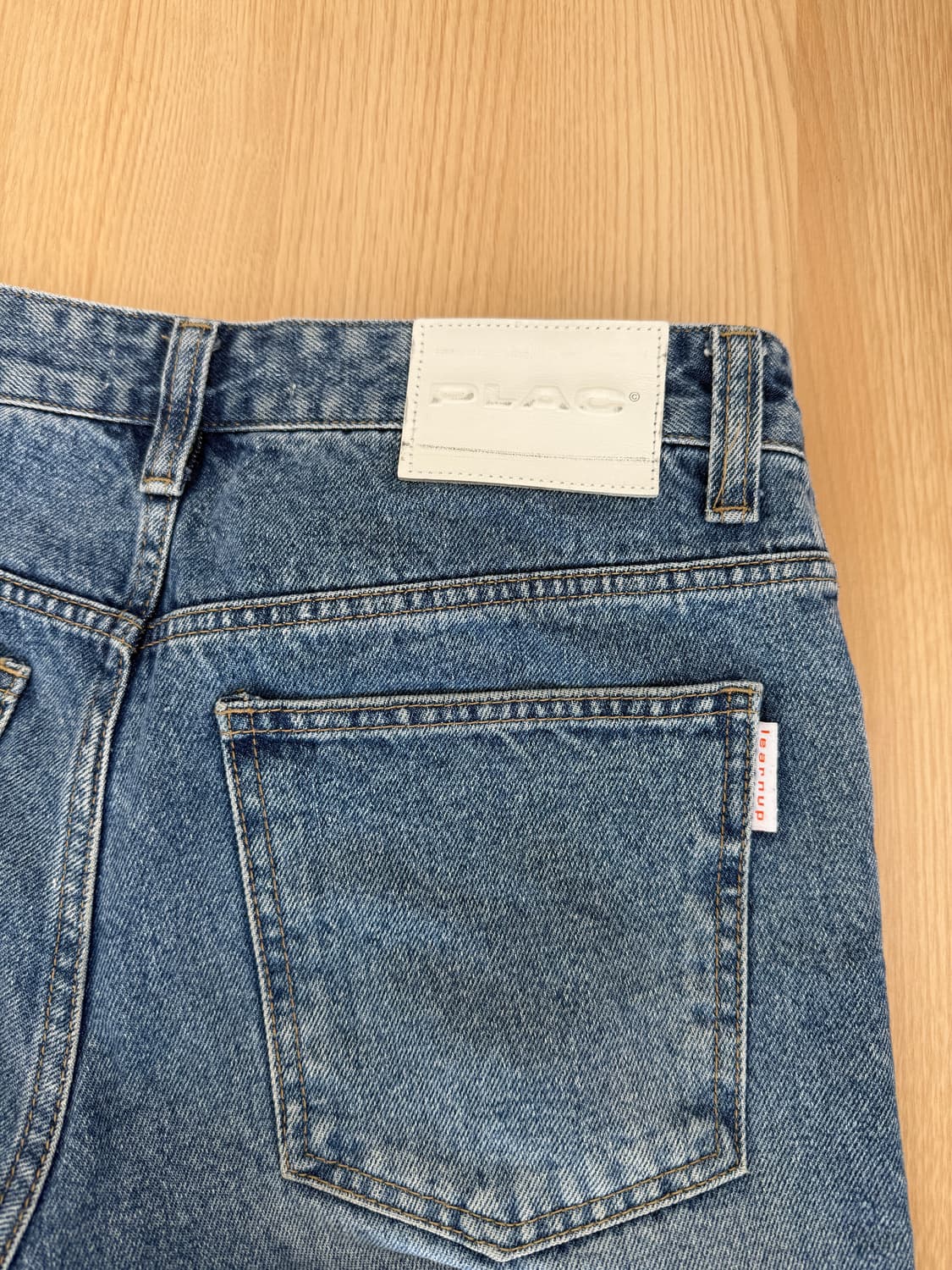 플랙 x 런업 콜라보 데님 라이트 블루 상품이미지5