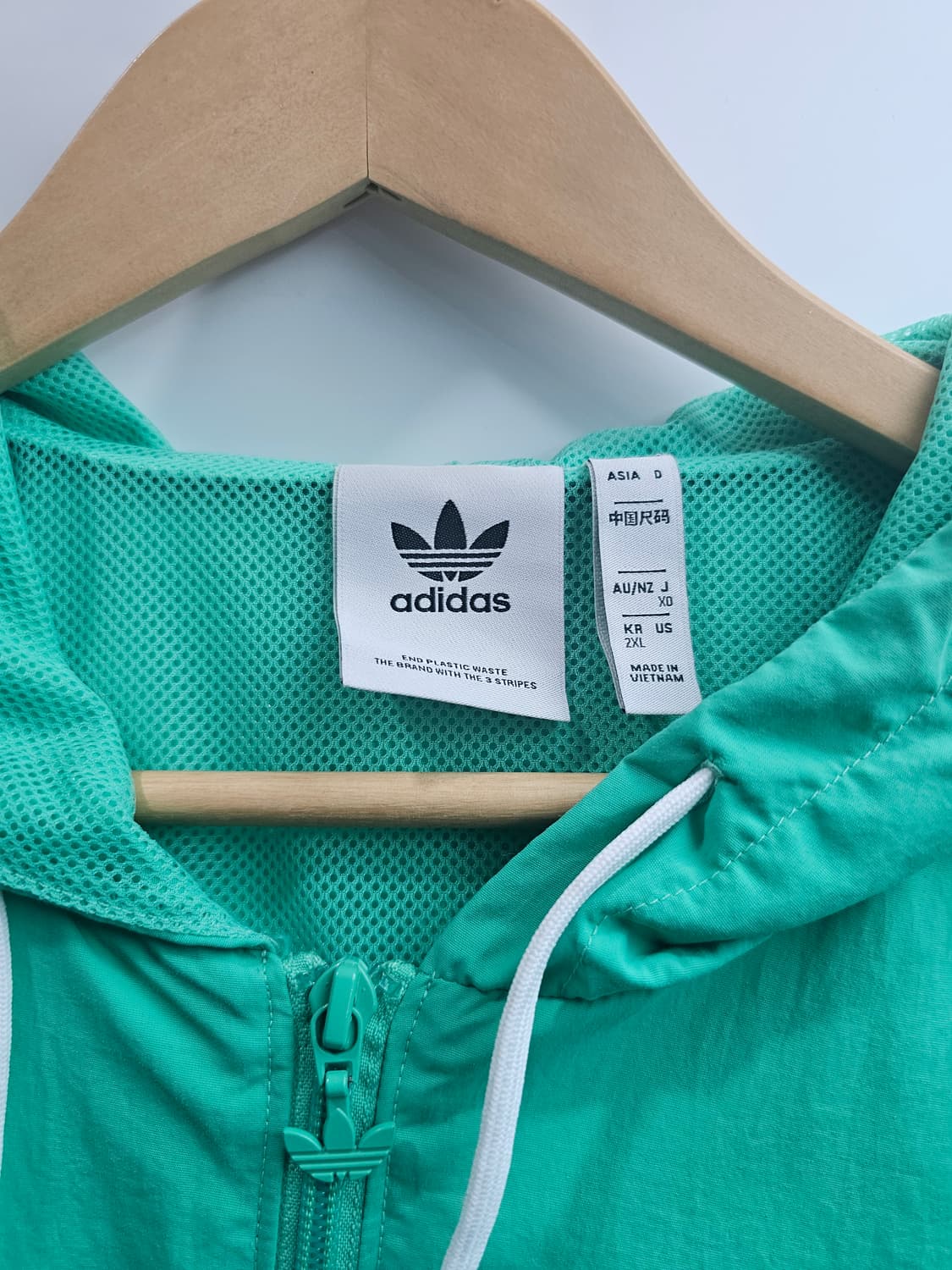 (2XL) 아디다스 스포츠 클럽 바람막이 그린 상품이미지3