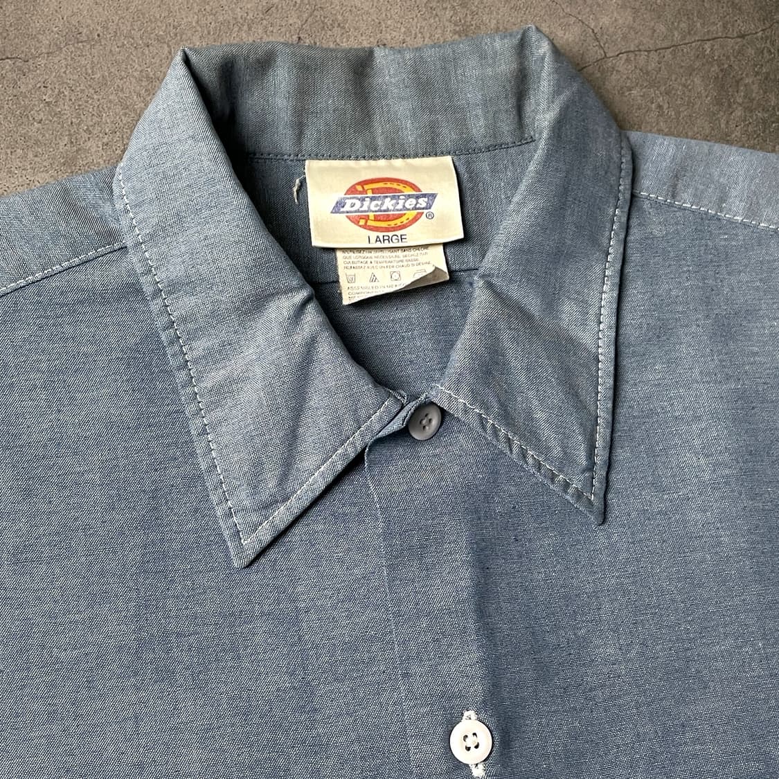 DICKIES 90s 디키즈 빈티지 샴브레이 반팔 워크 셔츠 A00990 상품이미지2