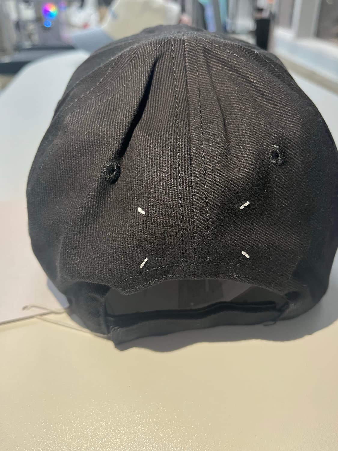 마르지엘라 볼캡 밥풀스티치 블랙 상품이미지4