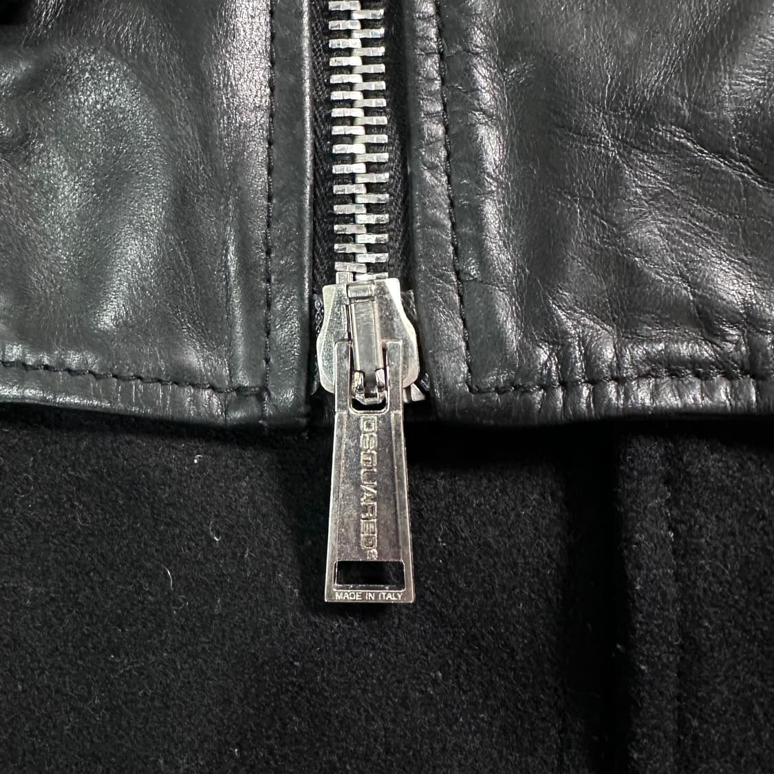 디스퀘어드 울/레더 바이커 자켓 상품이미지9