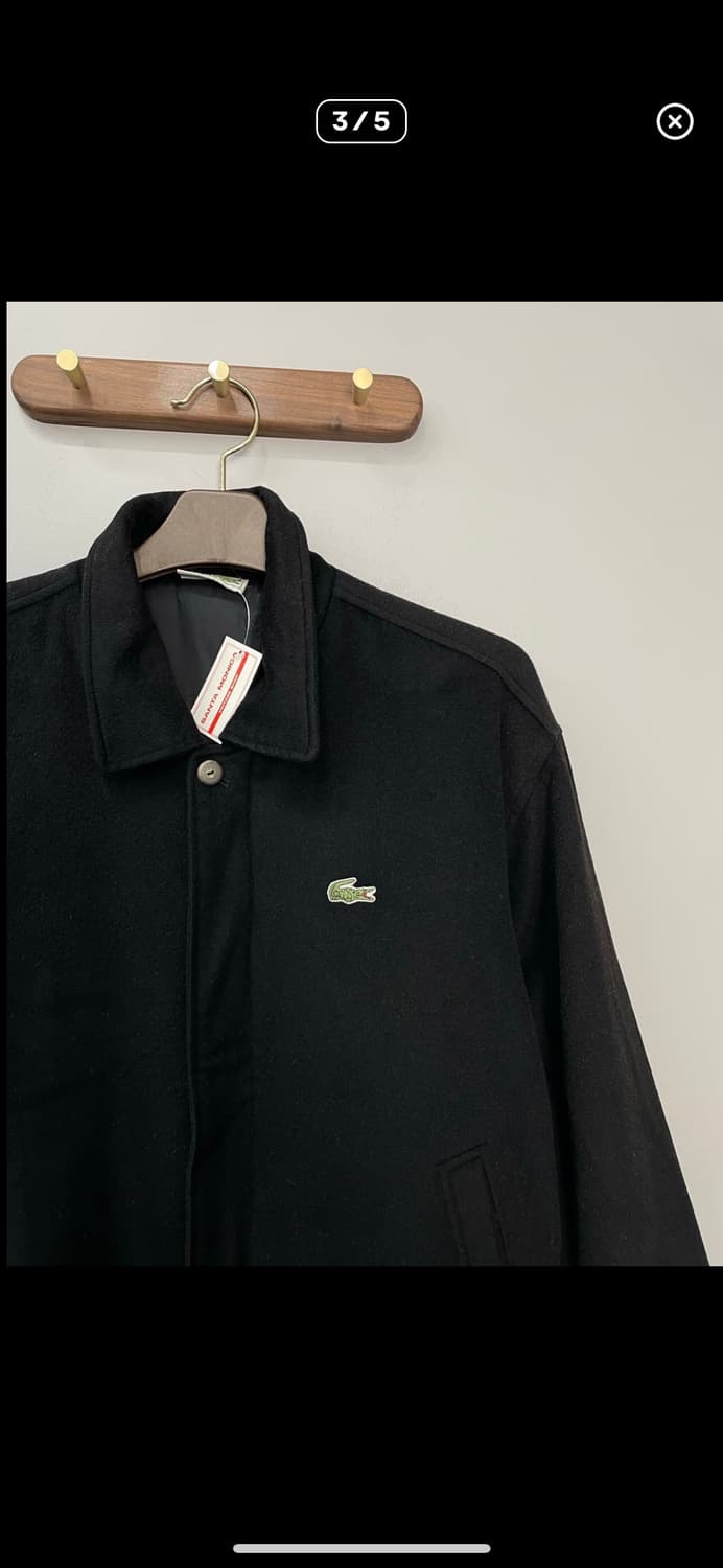 라코스테 블랙 울 봄버 블루종 자켓 A2837 상품이미지3