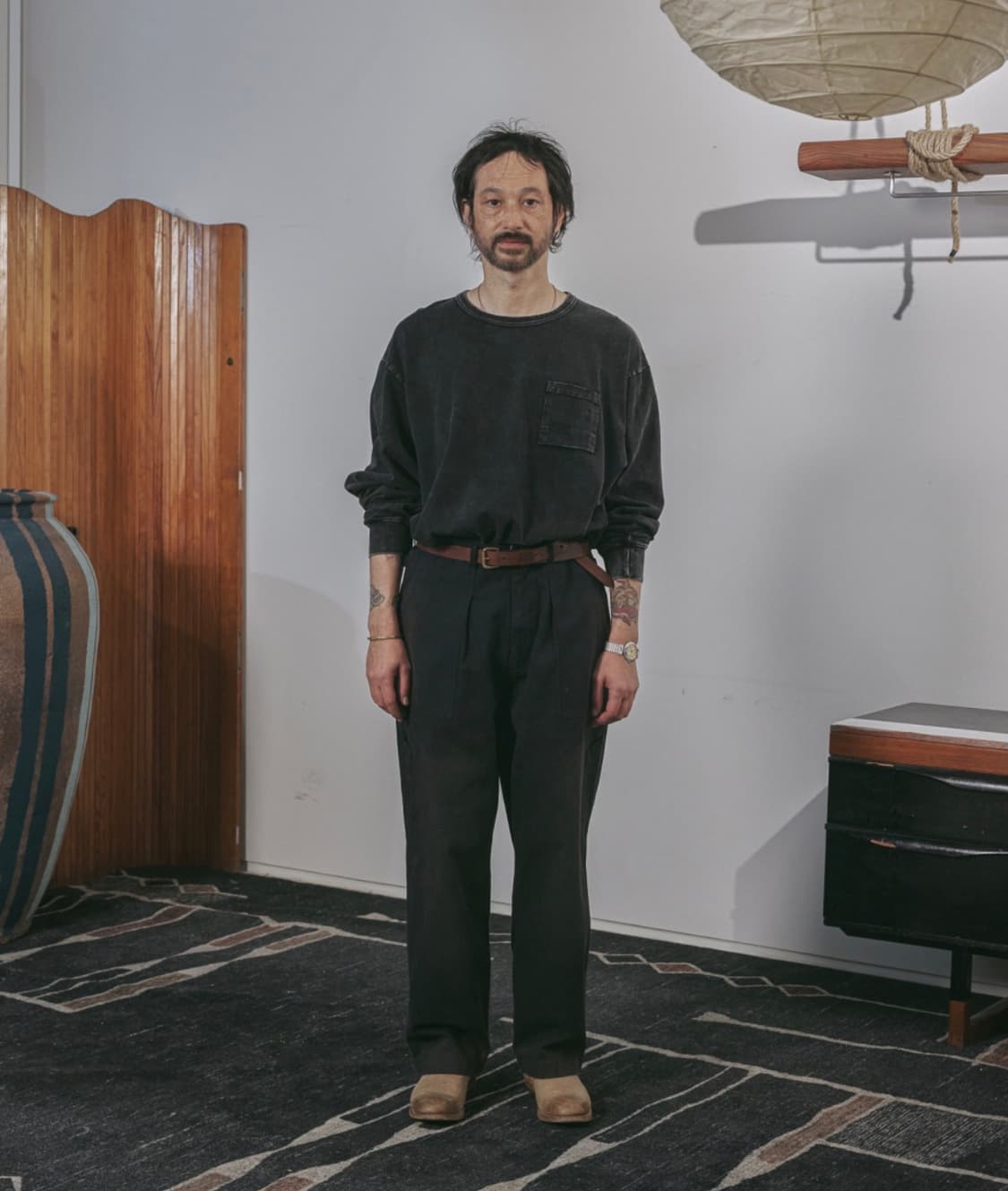 비헤비어 밀팬츠 더스트 블랙  상품이미지4