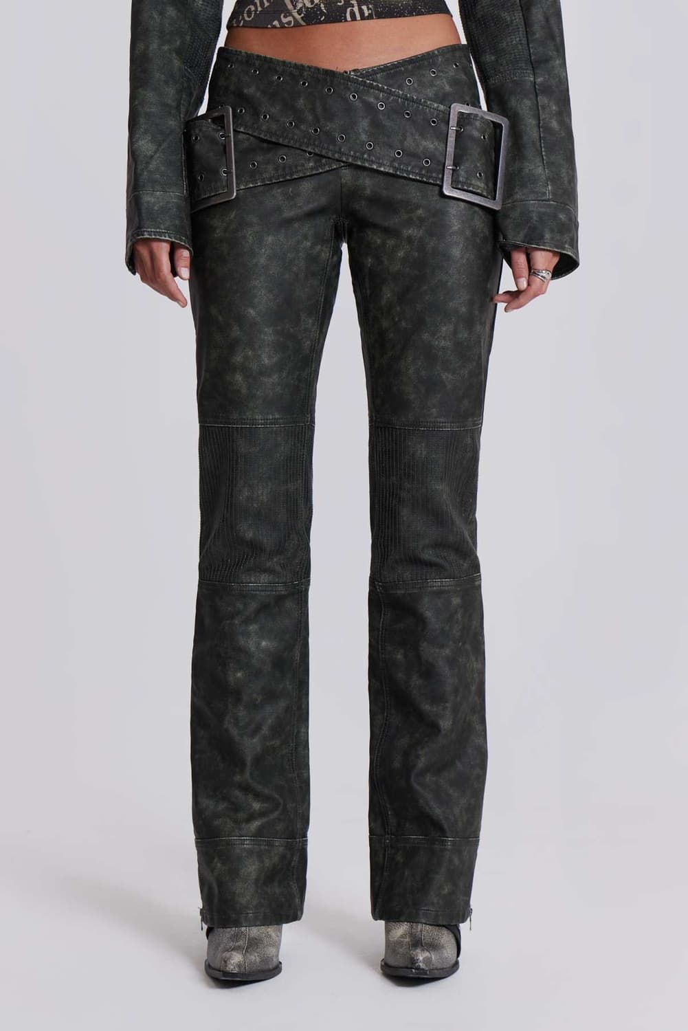 Jaded London 레더 부츠컷 jean 25 상품이미지2