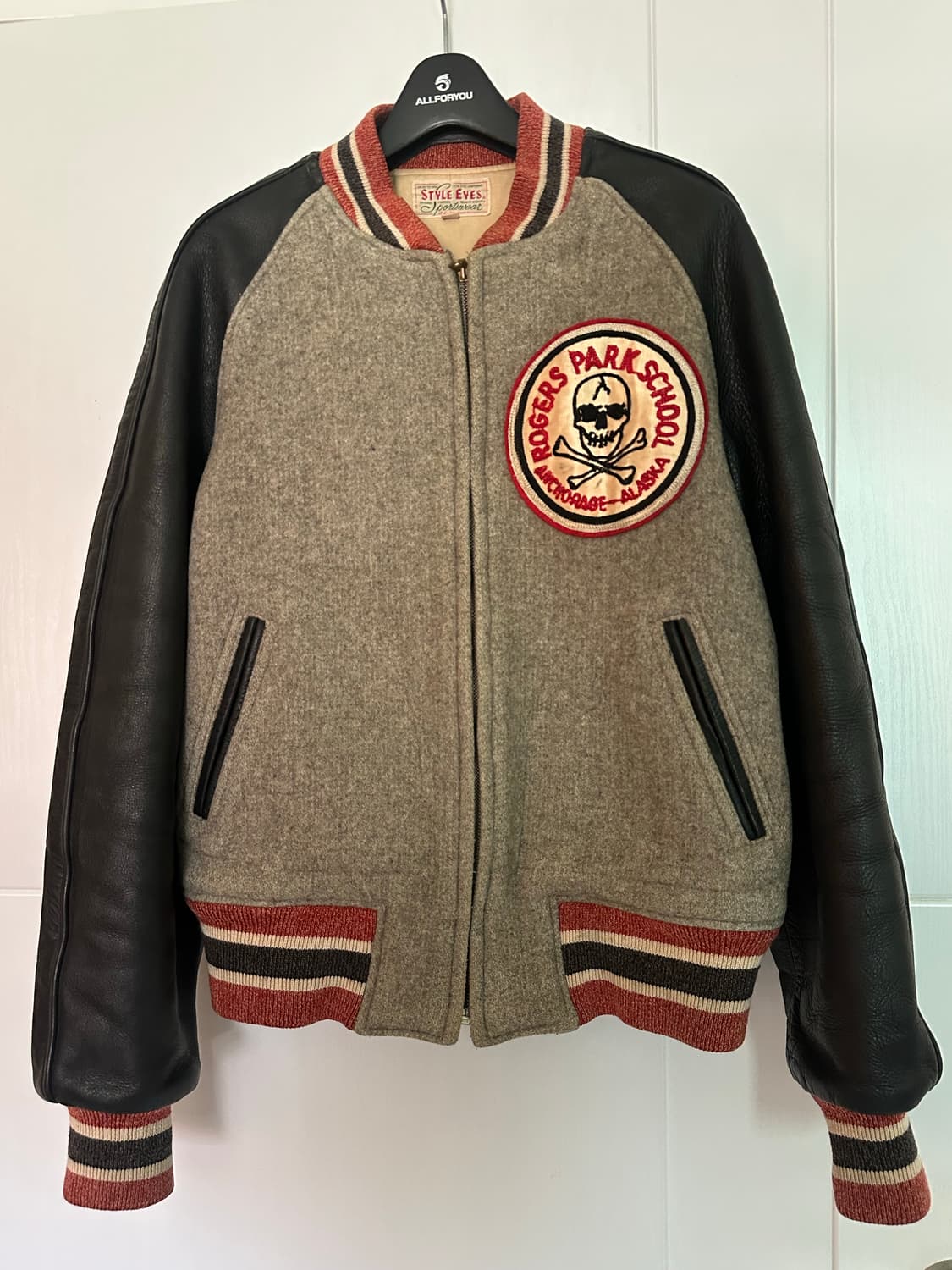 스타일아이즈 토요엔터프라이즈 바시티 가죽자켓 판매 상품이미지1