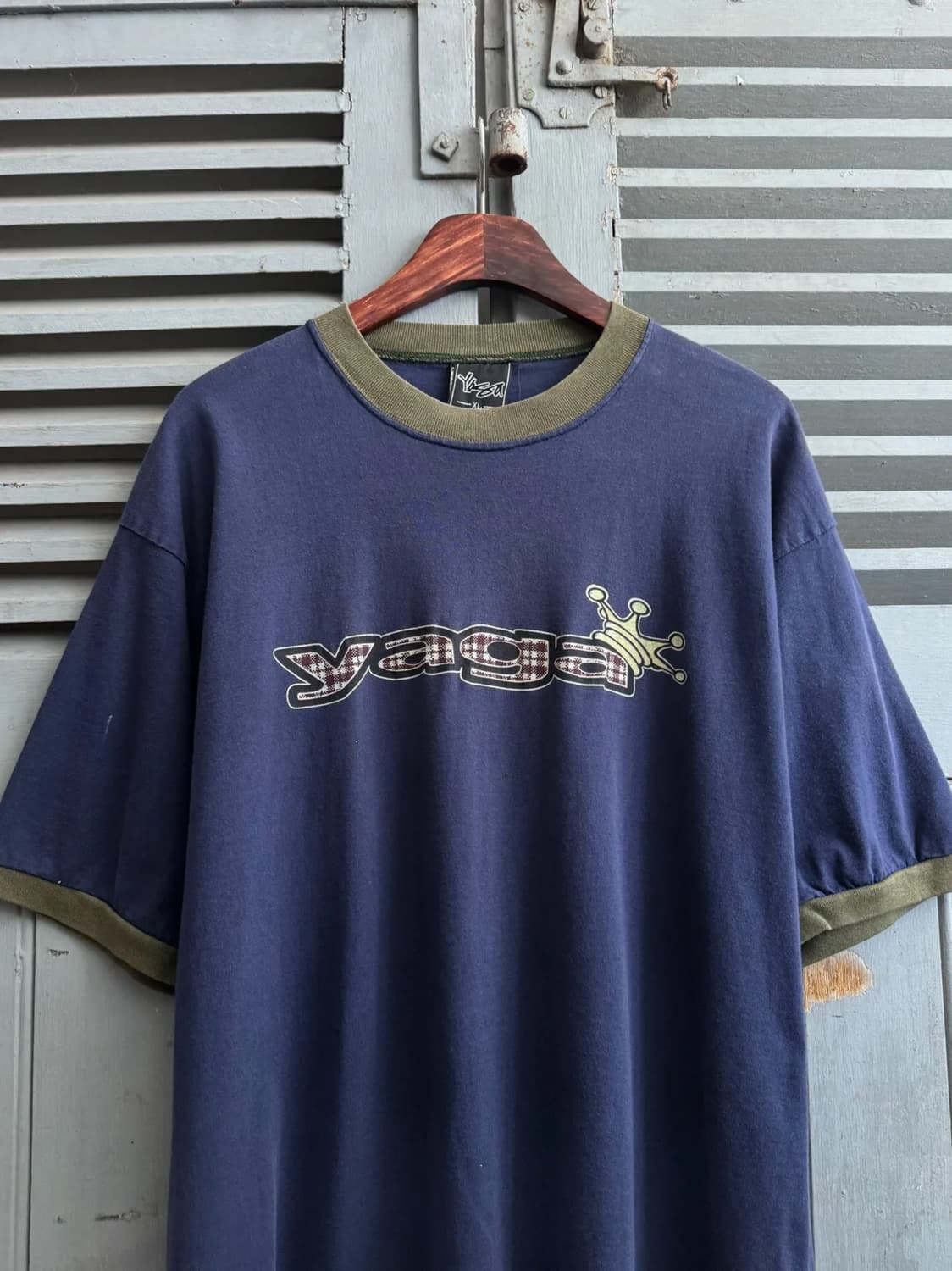 [XL]90's USA 빈티지 YAGA 올드스쿨 링거 티셔츠 상품이미지1