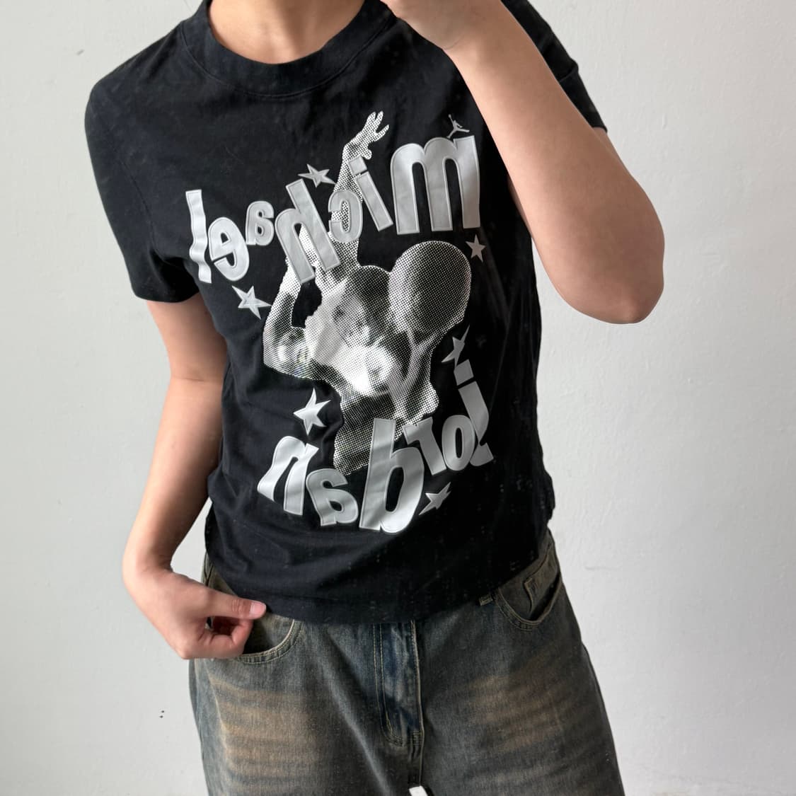 [M] 조던 블랙 반팔티 상품이미지2