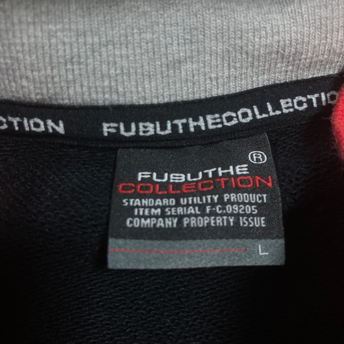 후부 스펠아웃 로고 블랙 후드 집업 상품이미지3