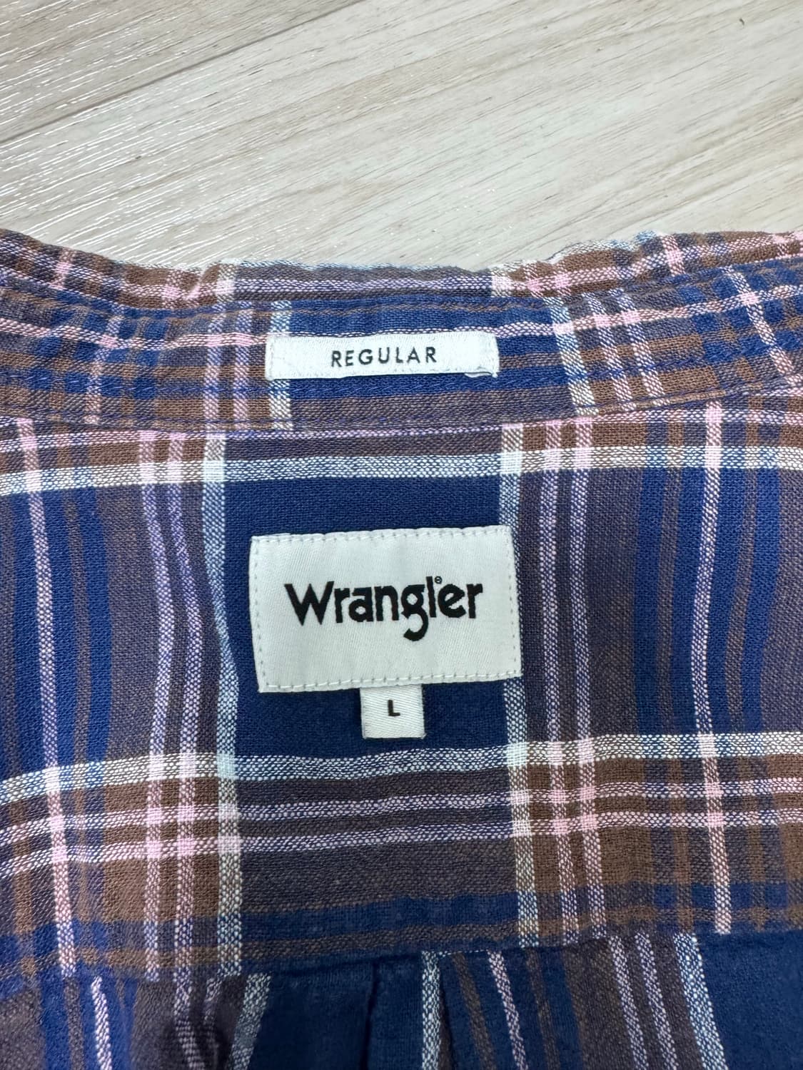 랭글러  체크 셔츠  L   상품이미지2