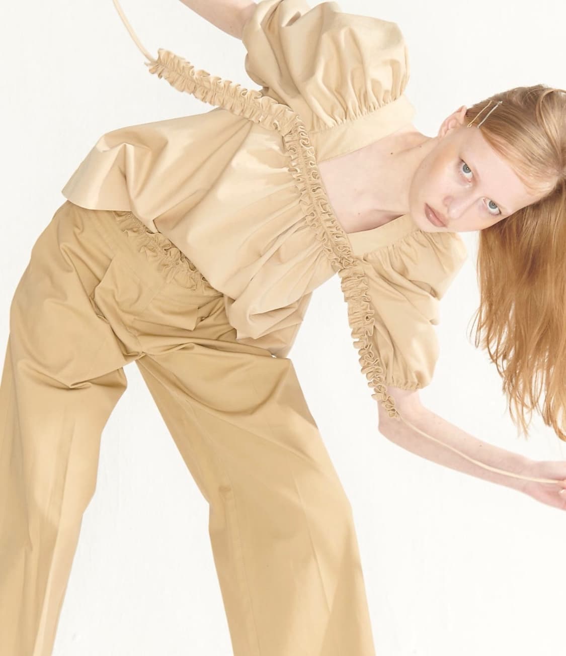 Kijun 퍼프 블라우스 상품이미지1