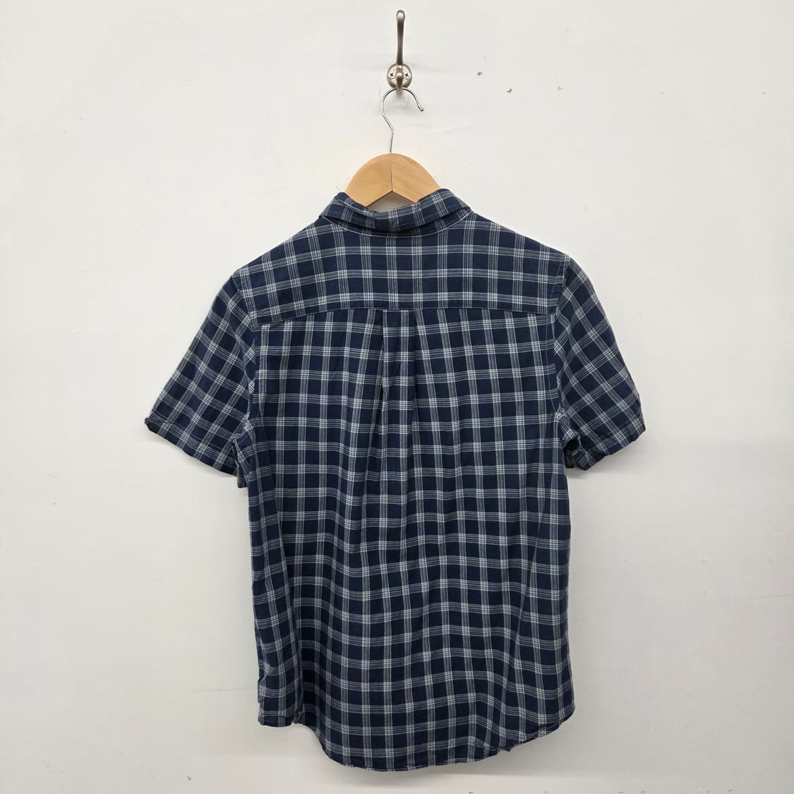 폴로 랄프로렌 체크 반팔 셔츠 네이비 여L 상품이미지6