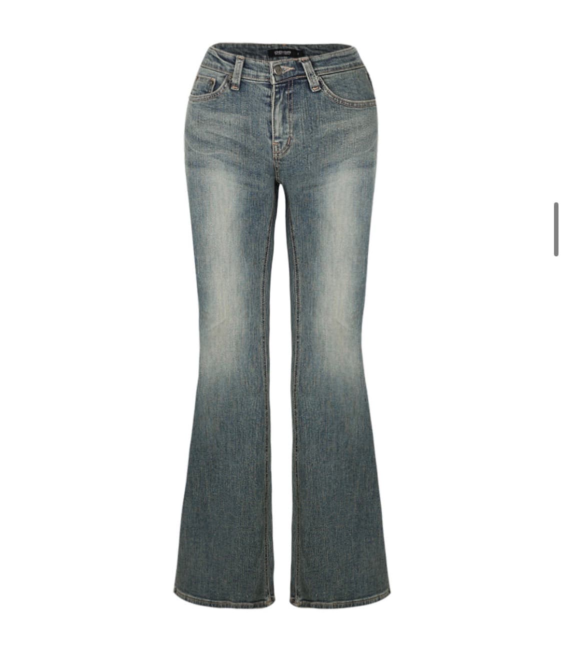 odor Vintage raw jean in blue 상품이미지4