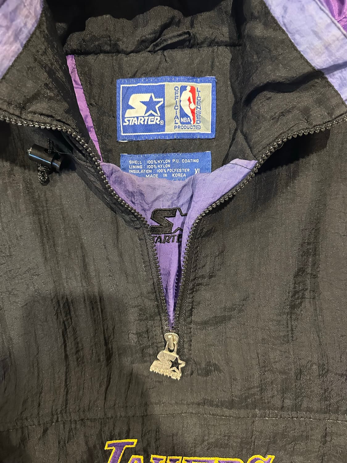 빈티지 90s 스타터 엘에이 레이커스 아노락 자켓 상품이미지3