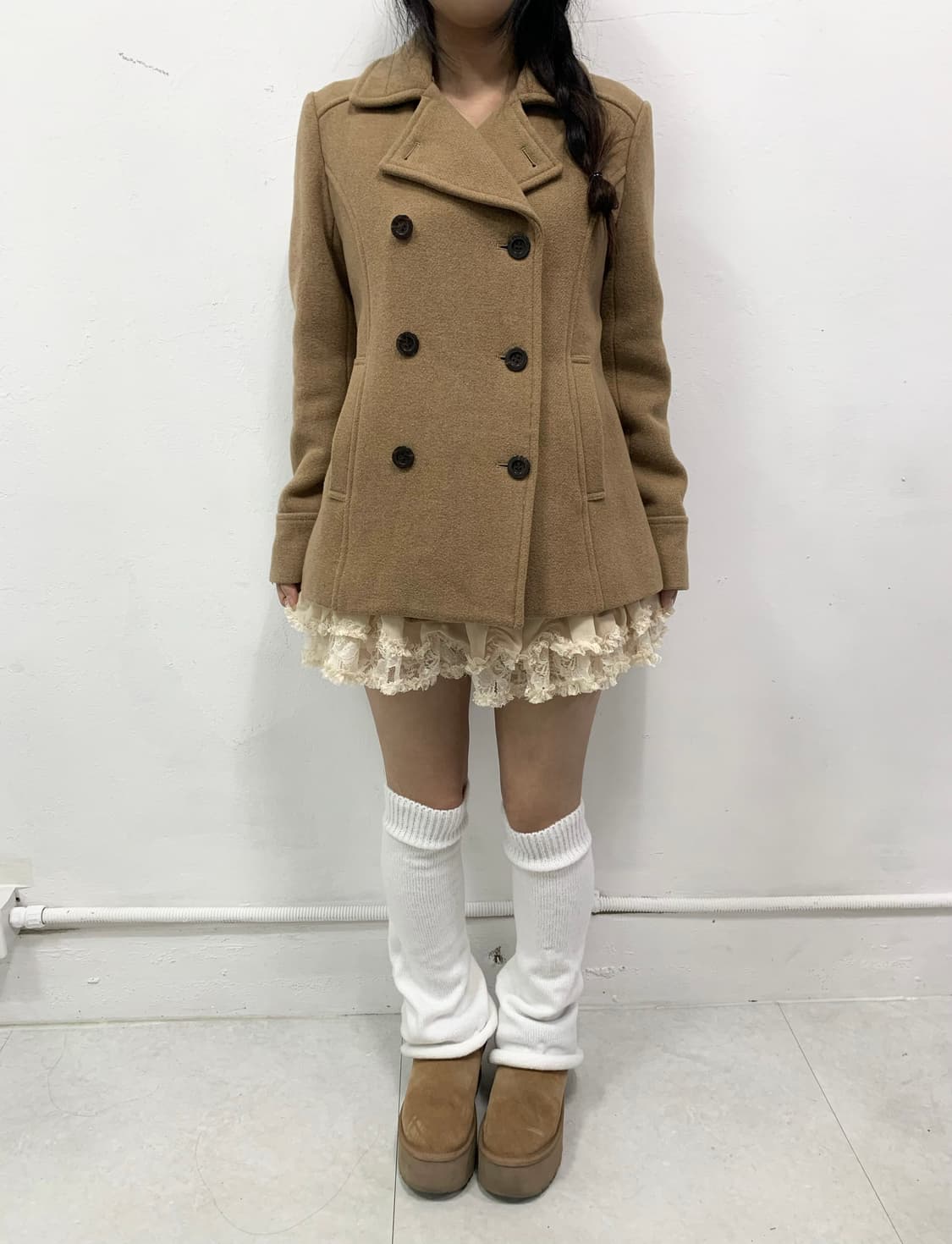 [EARTH MUSIC] 라떼갸루 리락쿠마 숏코트 상품이미지2