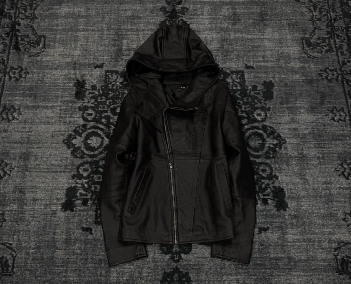 Rubik leather hood rider jacket 상품이미지1