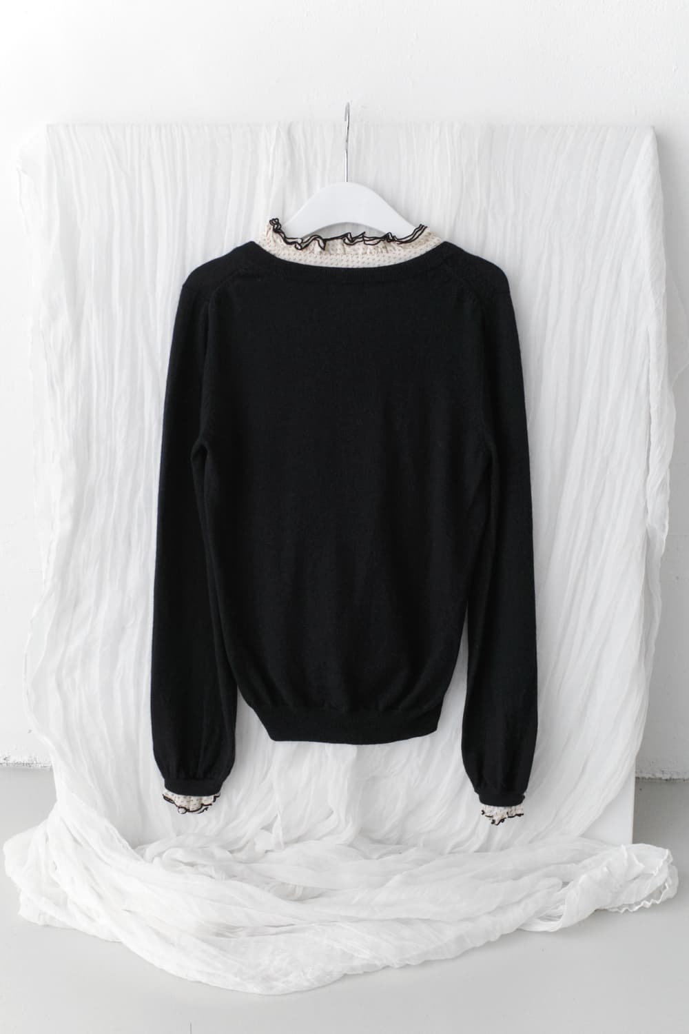 dot frill layered knit 상품이미지4