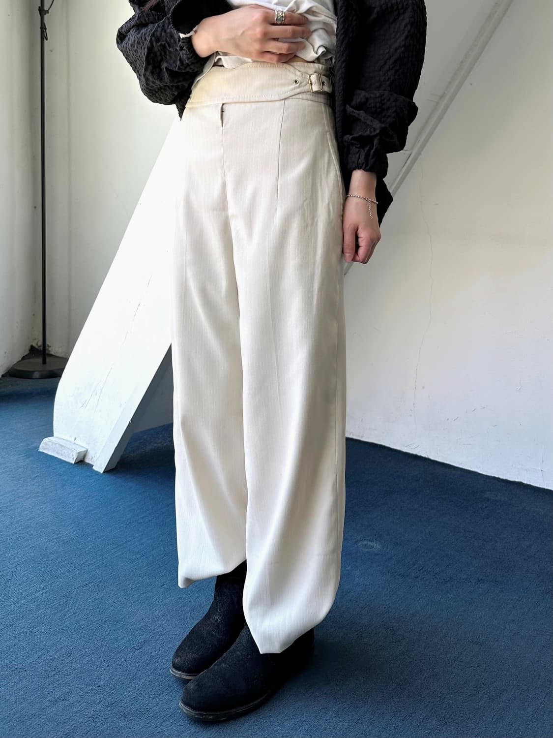 Belted design patterned pants 상품이미지6