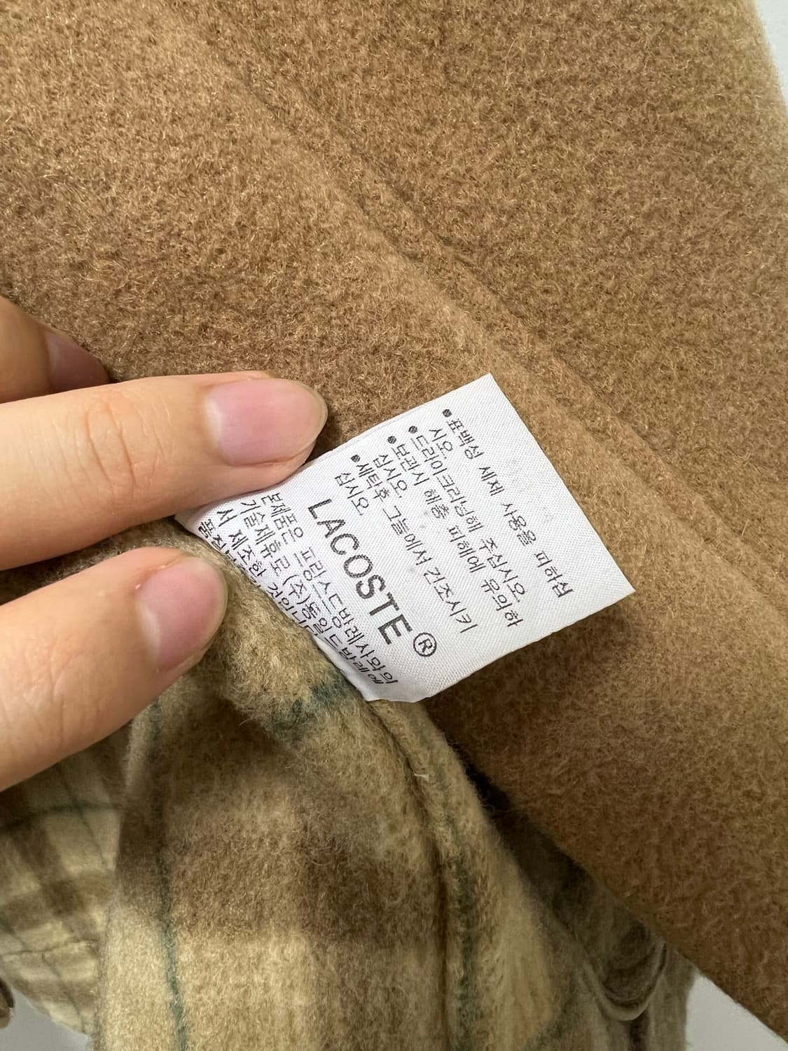 라코스테 울캐시미어 카라 블루종 자켓 상품이미지5