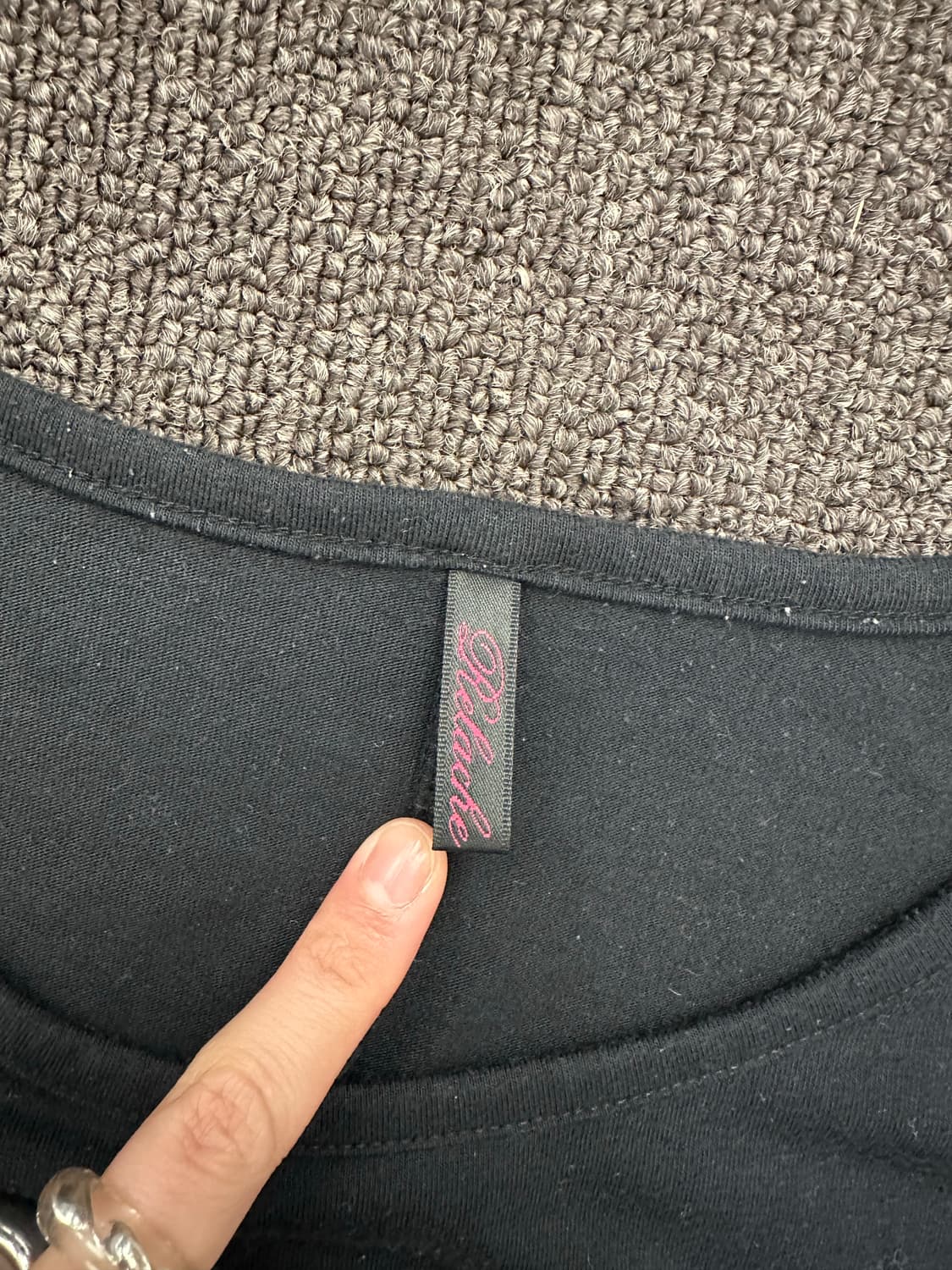 M)Japanese vintage Y2K 블랙 반팔 상품이미지3