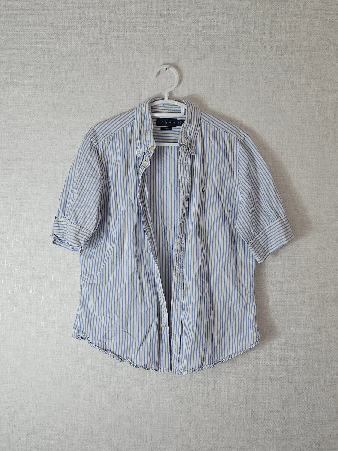 폴로 랄프로렌 신형 반팔셔츠 스트라이프 하프 여성 L 상품이미지1