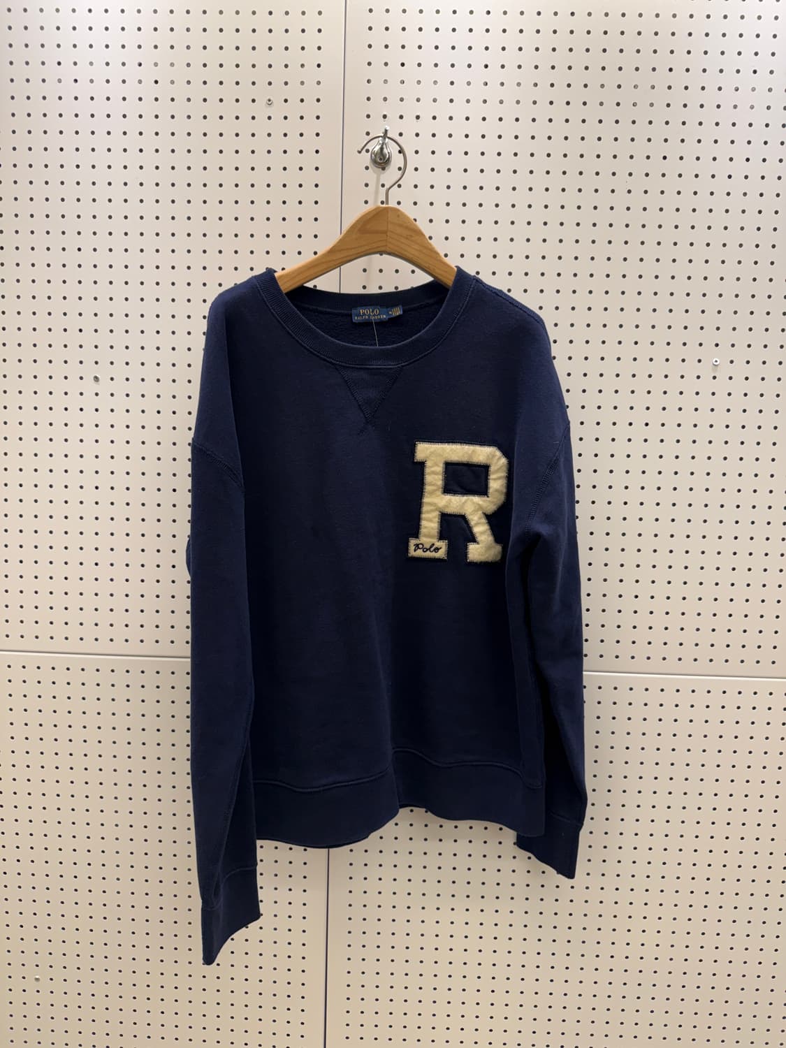 폴로 랄프로렌 R로고 네이비 맨투맨 U1198 상품이미지2