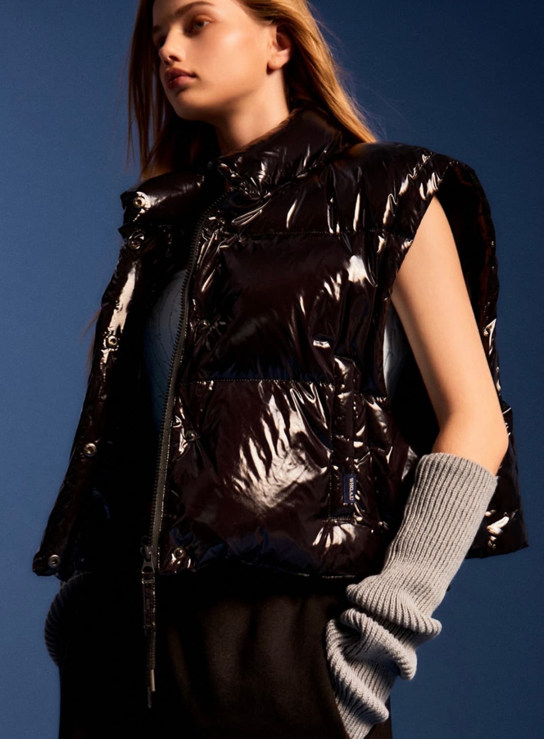 후아유 유광 크롭 패딩 상품이미지5