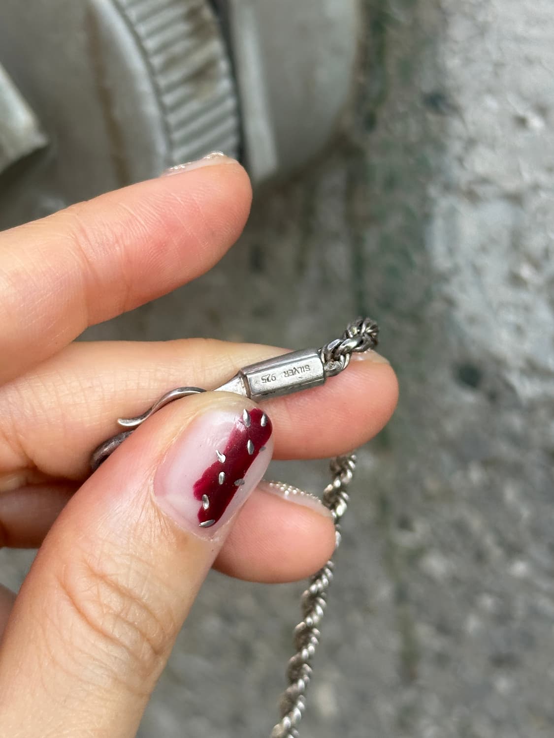 Vintage 925silver chain necklace 상품이미지6