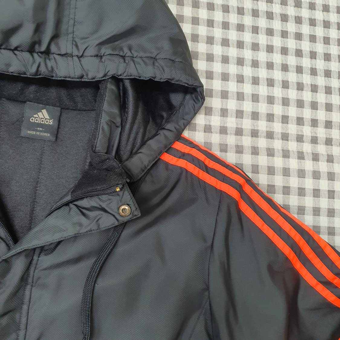 아디다스 기모 경량패딩 후드집업 남자95 상품이미지3